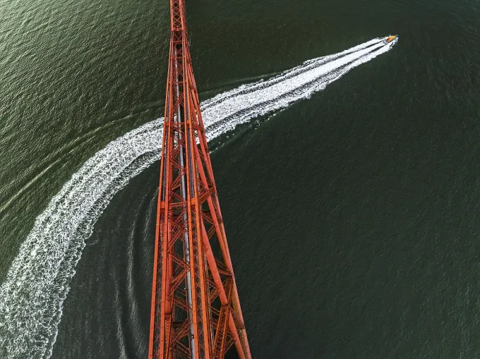Framed Print : Forth Bridge Print, Scotland from a Drone Framed Print : Forth Bridge Print, Scotland from a Drone