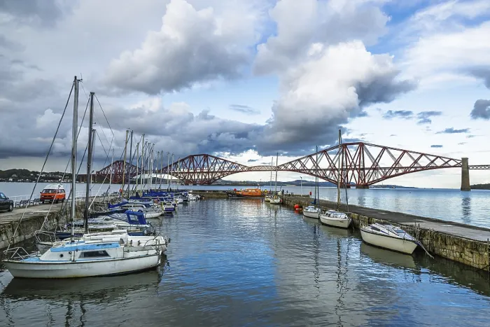Framed Print : Forth Bridge Print, Queensferry Crossing, Scotland