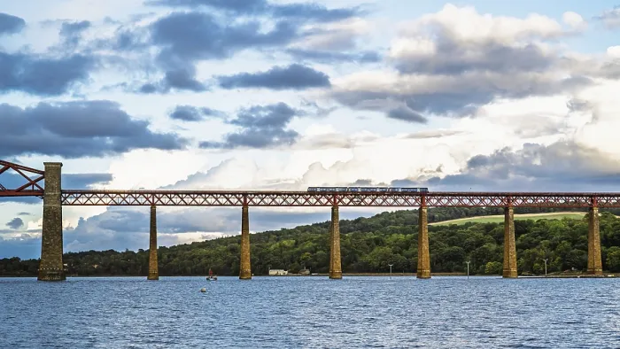 Framed Print : Forth Bridge and Queensferry Crossing Print, Scotland Framed Print : Forth Bridge and Queensferry Crossing Print, Scotland