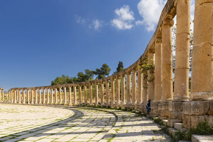 Framed Print : Jerash Ancient Forum Print, Jordan Framed Print : Jerash Ancient Forum Print, Jordan