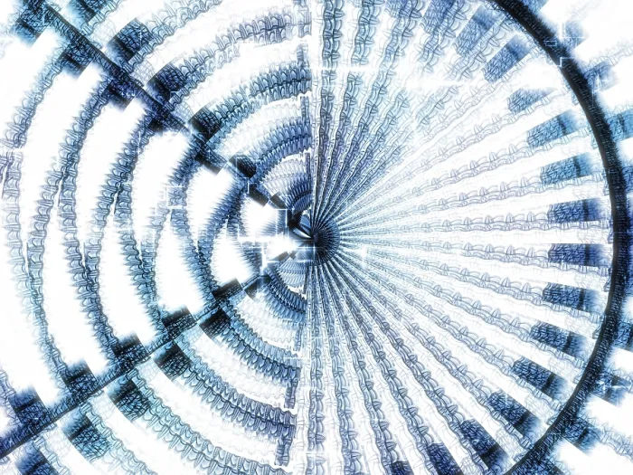 Framed Print : Fractal Disc Print - Abstract Computer-Generated Image Framed Print : Fractal Disc Print - Abstract Computer-Generated Image