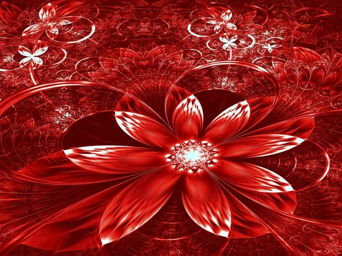 Framed Print : Fractal Flower Print - Intricate Digital Art Framed Print : Fractal Flower Print - Intricate Digital Art