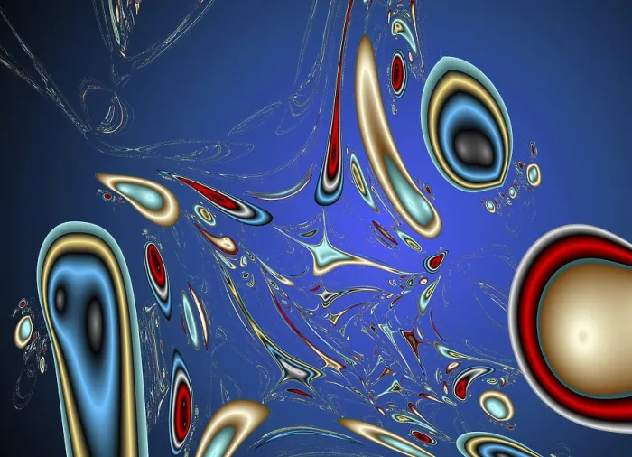 Framed Print : Fractal Print: Abstract Geometric Patterns Framed Print : Fractal Print: Abstract Geometric Patterns