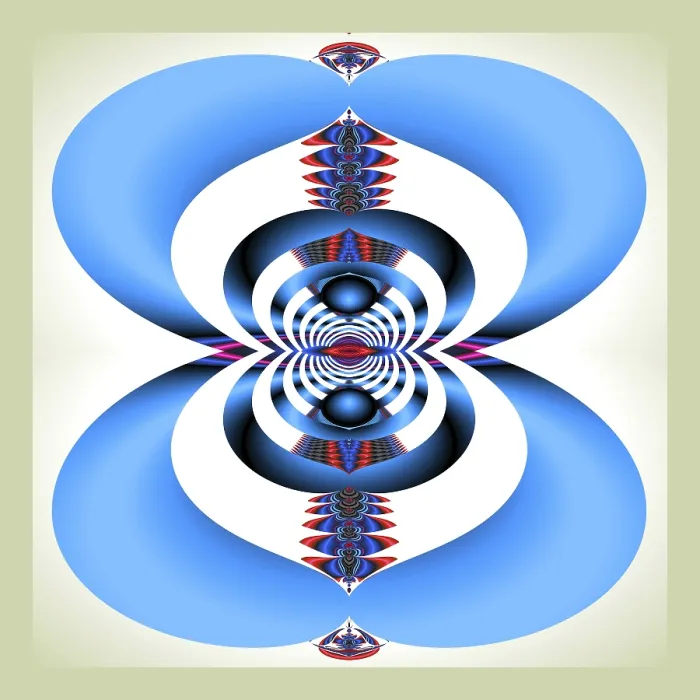 Framed Print : Fractal Print: Abstract Geometric Patterns Framed Print : Fractal Print: Abstract Geometric Patterns