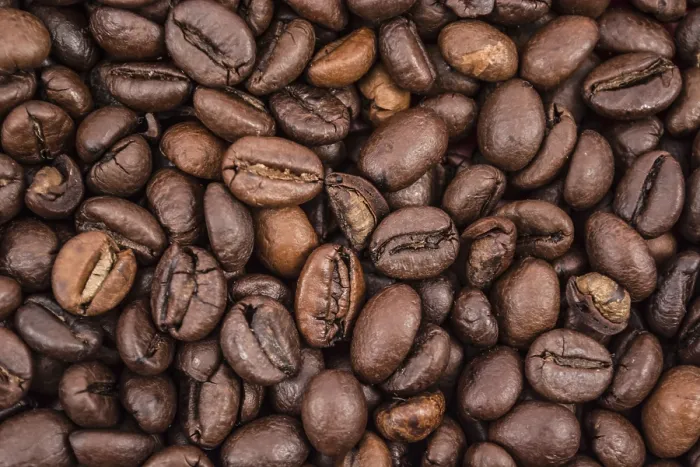 Framed Print : Full Frame Coffee Bean Print with Background Framed Print : Full Frame Coffee Bean Print with Background