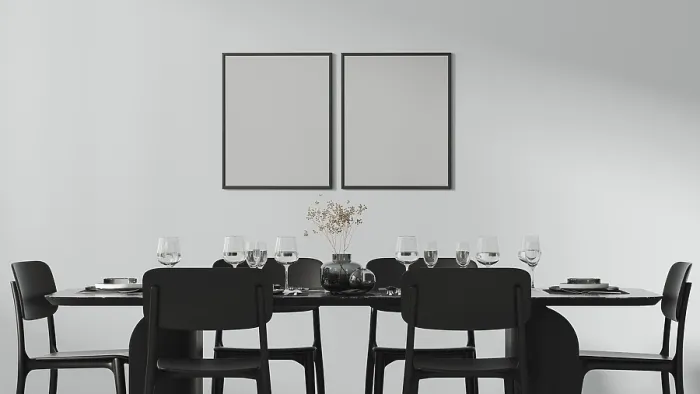 Framed Print : Elegant Dining Scene Print Framed Print : Elegant Dining Scene Print