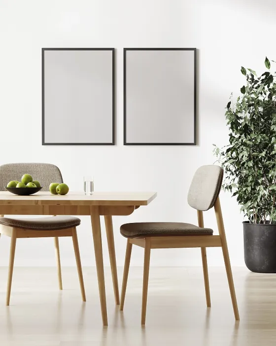 Framed Print : Two Empty Frames Print - Stylish Room Interior Framed Print : Two Empty Frames Print - Stylish Room Interior