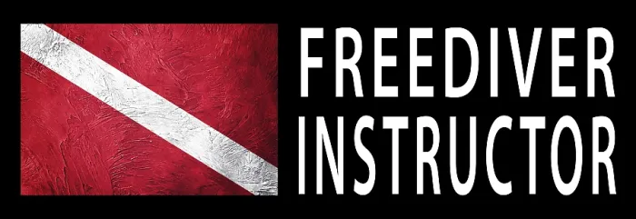 Framed Print : Freediver Instructor with Diver Down Flag Print Framed Print : Freediver Instructor with Diver Down Flag Print