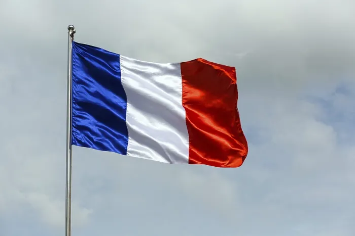 Framed Print : French Flag in Clouds Print Framed Print : French Flag in Clouds Print