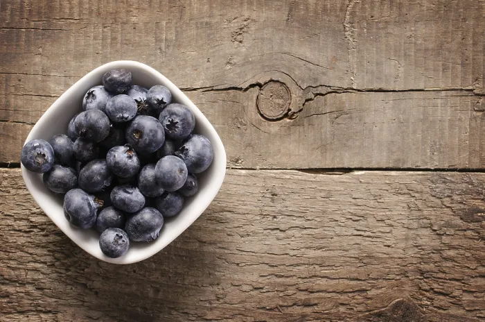 Framed Print : Fresh Blueberries on Rustic Table Print Framed Print : Fresh Blueberries on Rustic Table Print