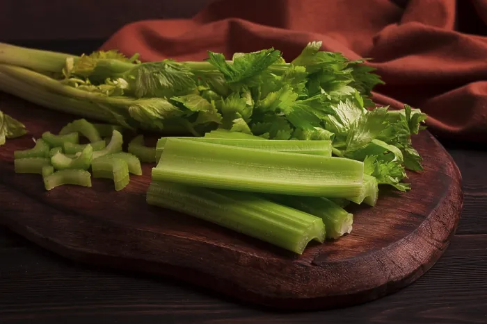 Framed Print : Fresh Celery Bunch Print, Top View Framed Print : Fresh Celery Bunch Print, Top View