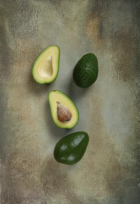 Framed Print : Fresh Sliced Avocado Print - Top View Framed Print : Fresh Sliced Avocado Print - Top View