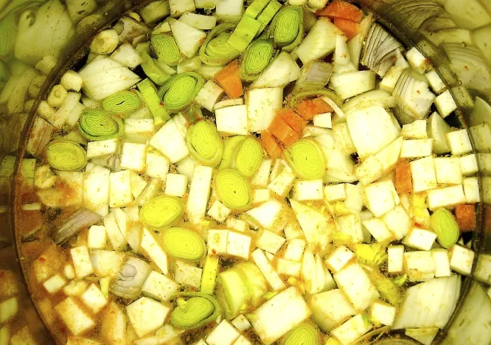 Framed Print : Fresh Vegetable Soup Print Framed Print : Fresh Vegetable Soup Print