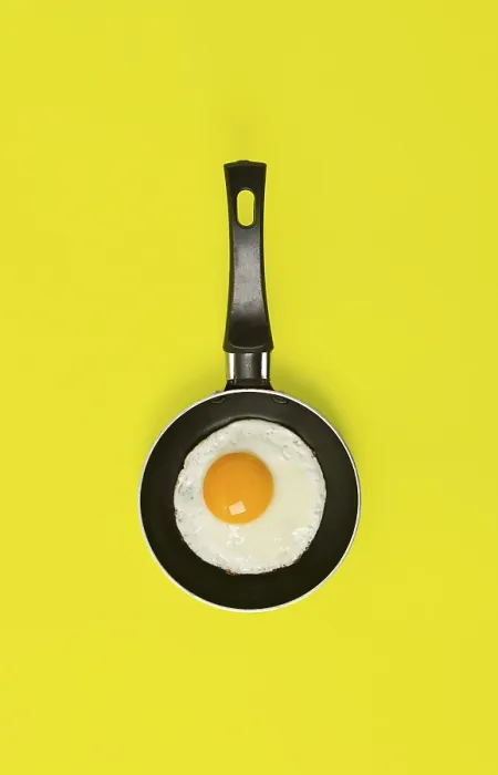 Framed Print : Fried Egg Print - Top View Framed Print : Fried Egg Print - Top View