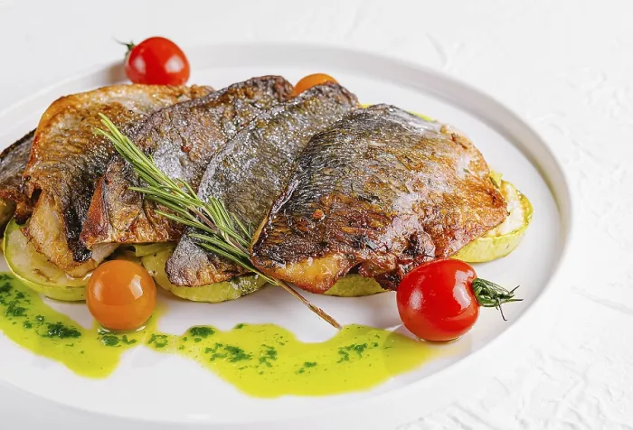 Framed Print : Fried Fish with Vegetables Print Framed Print : Fried Fish with Vegetables Print