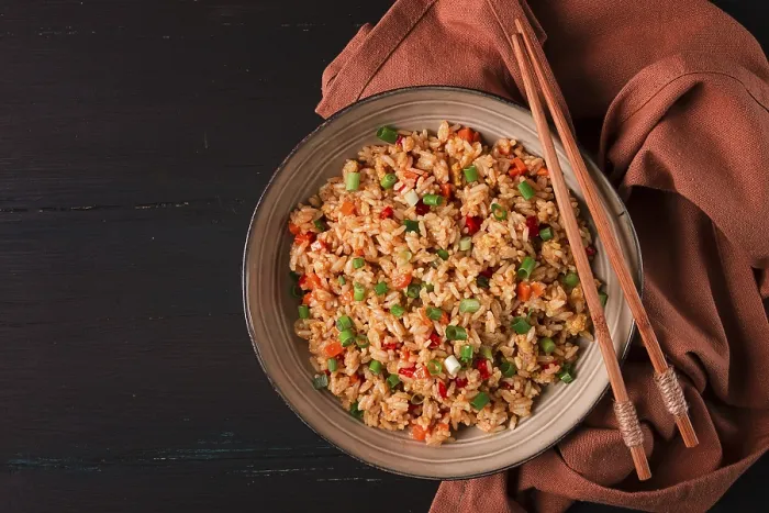 Framed Print : Homemade Fried Rice with Vegetables and Egg Print Framed Print : Homemade Fried Rice with Vegetables and Egg Print