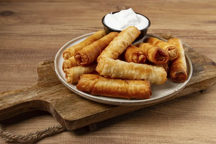 Framed Print : Fried Spring Rolls with Cheese Print Framed Print : Fried Spring Rolls with Cheese Print