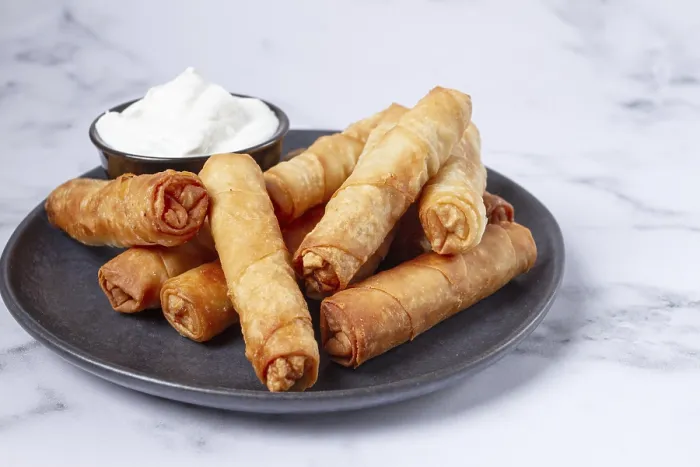 Framed Print : Fried Spring Rolls with Cheese Print Framed Print : Fried Spring Rolls with Cheese Print