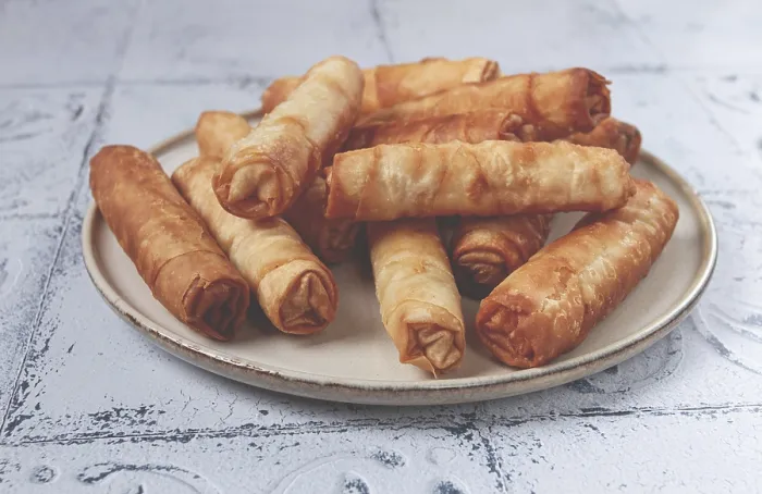 Framed Print : Fried Spring Rolls with Cheese Print Framed Print : Fried Spring Rolls with Cheese Print