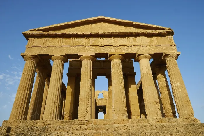 Framed Print : Concordia Temple Print, Agrigento, Sicily