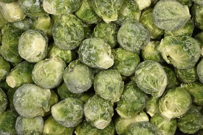 Framed Print : Frozen Brussels sprouts Print Framed Print : Frozen Brussels sprouts Print