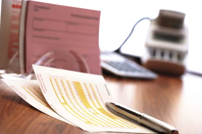Framed Print : Print of Funds Transfer Form and Pen Framed Print : Print of Funds Transfer Form and Pen