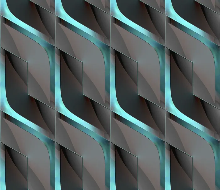Framed Print : Futuristic 3D Print of Black and Green Angular Shapes Framed Print : Futuristic 3D Print of Black and Green Angular Shapes