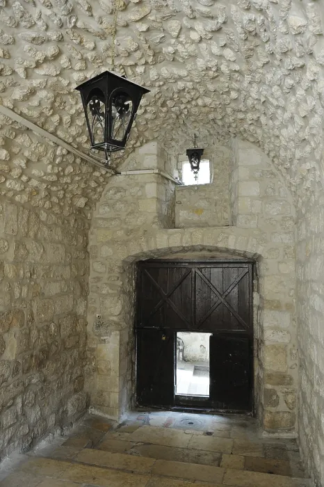 Framed Print : Old Jerusalem Gate with Small Door and Lanterns Print Framed Print : Old Jerusalem Gate with Small Door and Lanterns Print