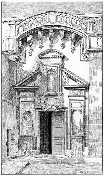 Framed Print : The Side Gate of St. Germain de Pres Print, 1890 Framed Print : The Side Gate of St. Germain de Pres Print, 1890
