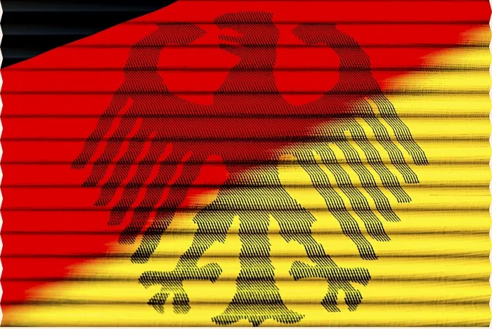 Framed Print : German Flag with Eagle Print Framed Print : German Flag with Eagle Print