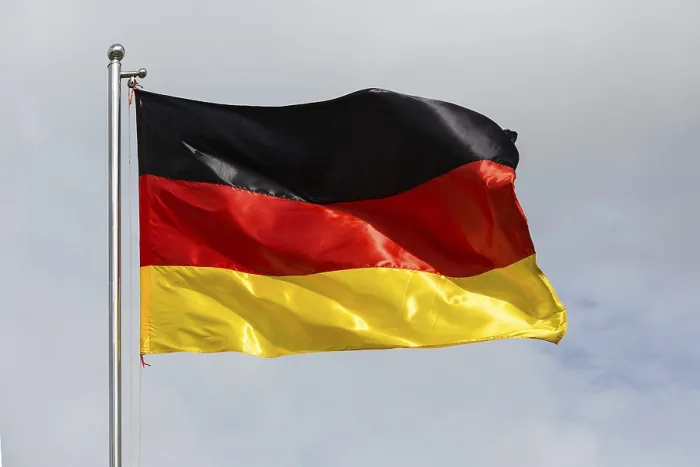 Framed Print : German Flag Waving in the Wind Print Framed Print : German Flag Waving in the Wind Print