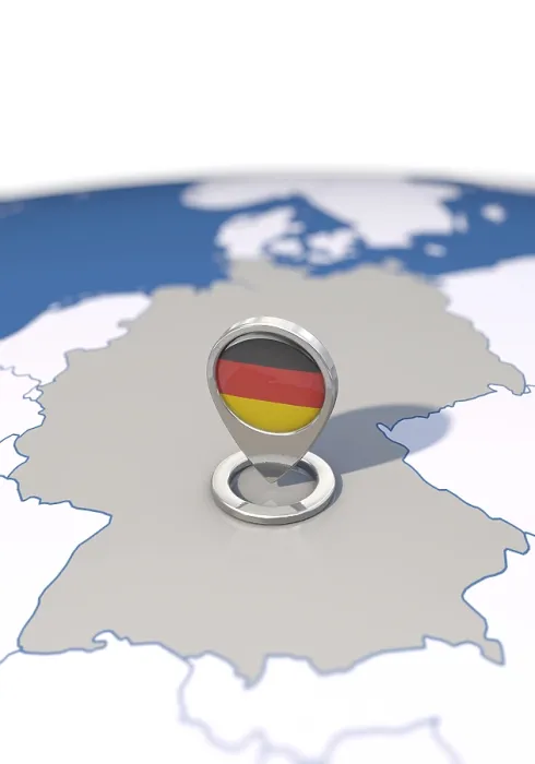 Framed Print : Germany Destination Navigation Print - Map Globe FRG Travel Framed Print : Germany Destination Navigation Print - Map Globe FRG Travel