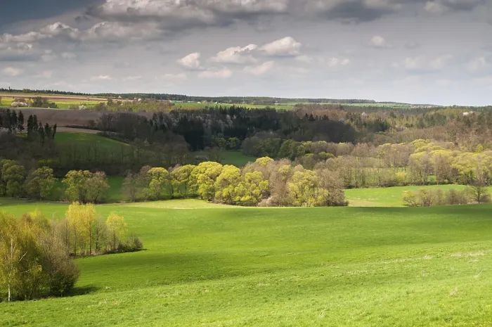 Framed Print : Germany, Greiz, Thuringia Print - Spring Landscape Framed Print : Germany, Greiz, Thuringia Print - Spring Landscape