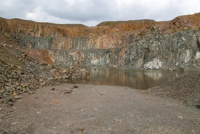 Framed Print : Germany, Greiz, Thuringia Print - Quarry Landscape Framed Print : Germany, Greiz, Thuringia Print - Quarry Landscape