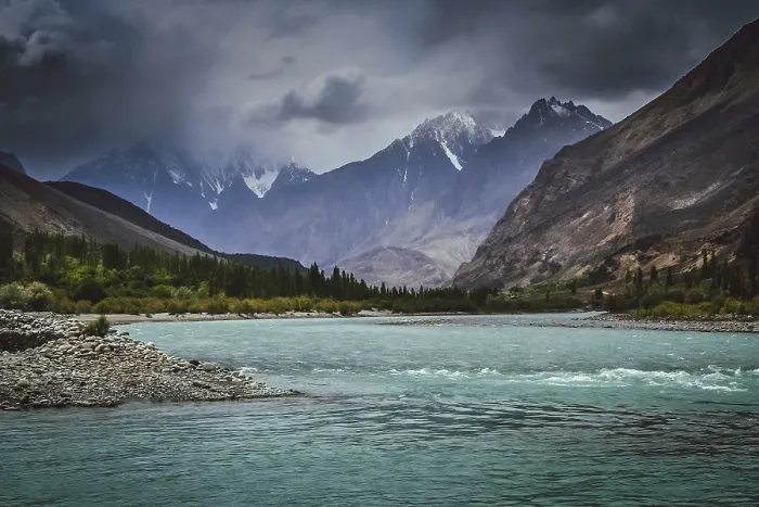Framed Print : Gilgit River Print: Karakorum Mountains, Pakistan Framed Print : Gilgit River Print: Karakorum Mountains, Pakistan
