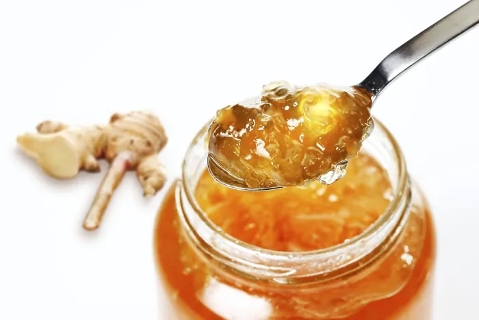 Framed Print : Ginger Jam Print - Spoon and Jar