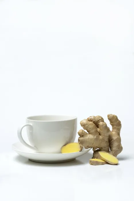 Framed Print : Ginger Root with Cup, Ginger Tea Print Framed Print : Ginger Root with Cup, Ginger Tea Print