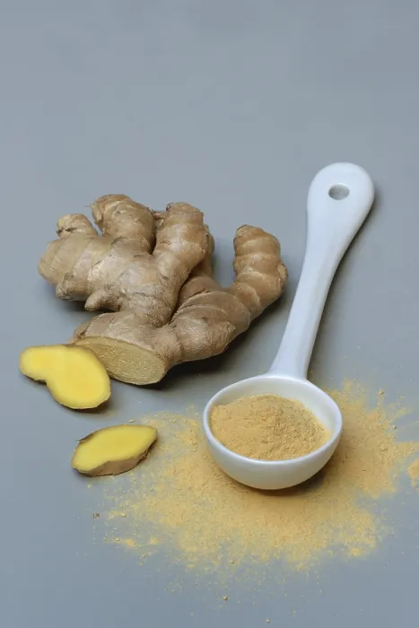 Framed Print : Ginger Root and Powder Print, Zingiber officinale Framed Print : Ginger Root and Powder Print, Zingiber officinale