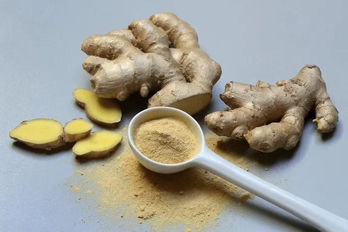 Framed Print : Ginger Root and Powder Print, Zingiber officinale Framed Print : Ginger Root and Powder Print, Zingiber officinale