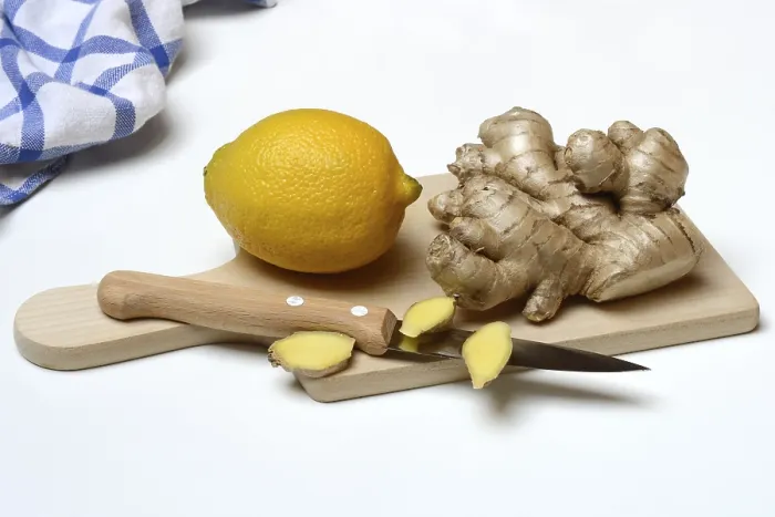 Framed Print : Ginger Root and Lemon Print, Zingiber officinale Framed Print : Ginger Root and Lemon Print, Zingiber officinale