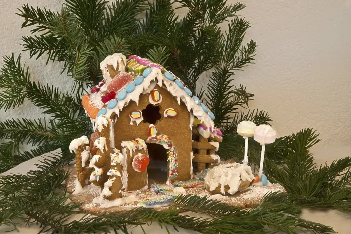 Framed Print : Gingerbread House Print by imageBROKER Framed Print : Gingerbread House Print by imageBROKER