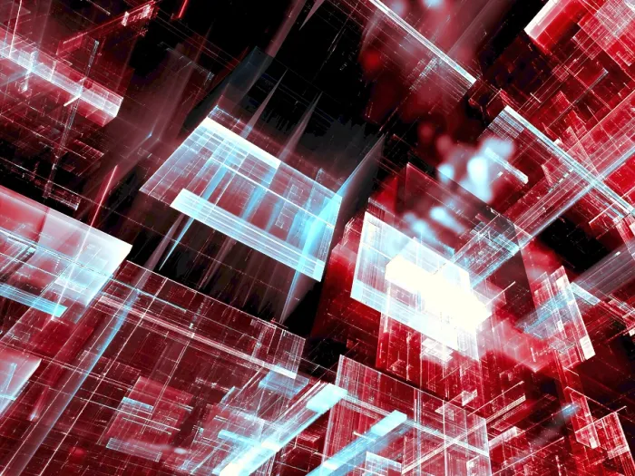 Framed Print : Glass Blocks - Technology Background Print Framed Print : Glass Blocks - Technology Background Print