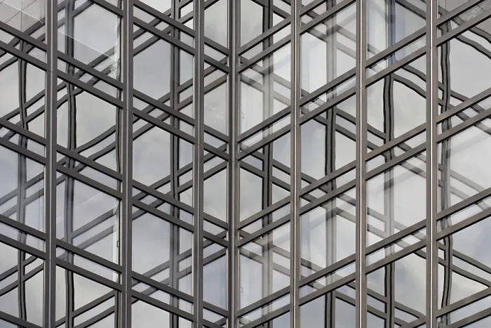 Framed Print : Glass Facade Print - Modern Architecture Framed Print : Glass Facade Print - Modern Architecture