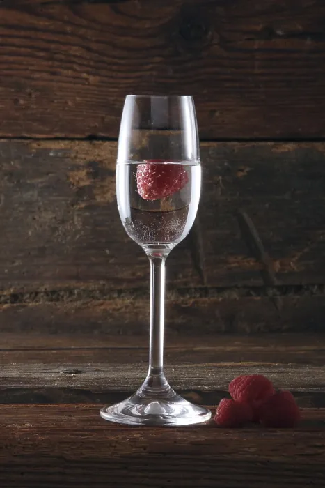 Framed Print : Raspberry Schnaps Print on Rustic Wood Framed Print : Raspberry Schnaps Print on Rustic Wood