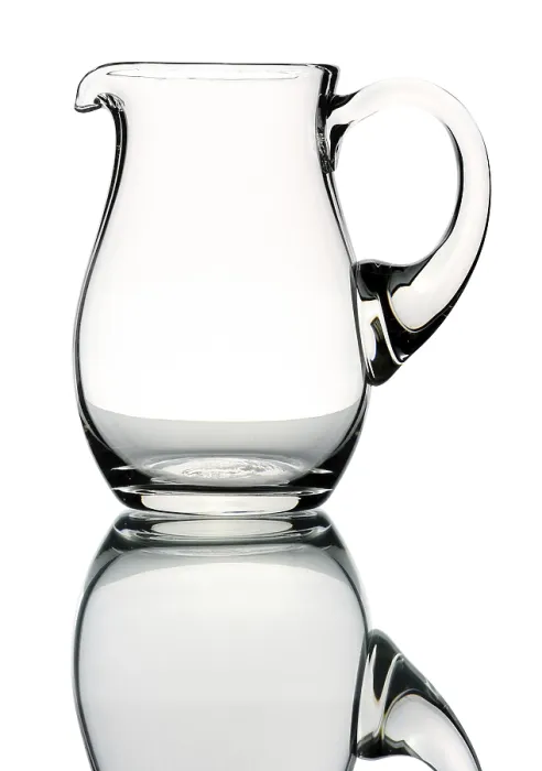 Framed Print : Glass Pitcher Print on White Background
