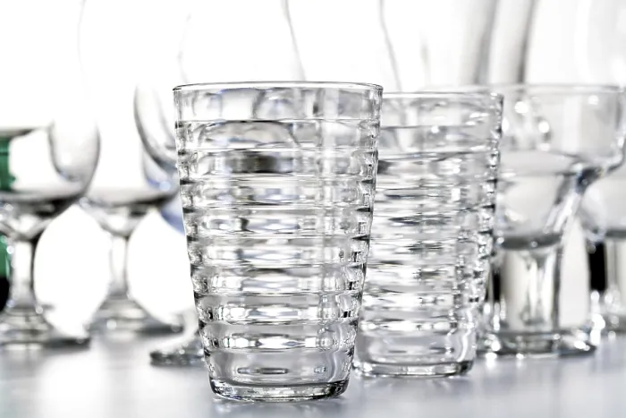 Framed Print : Empty Glasses Print by imageBROKER Framed Print : Empty Glasses Print by imageBROKER