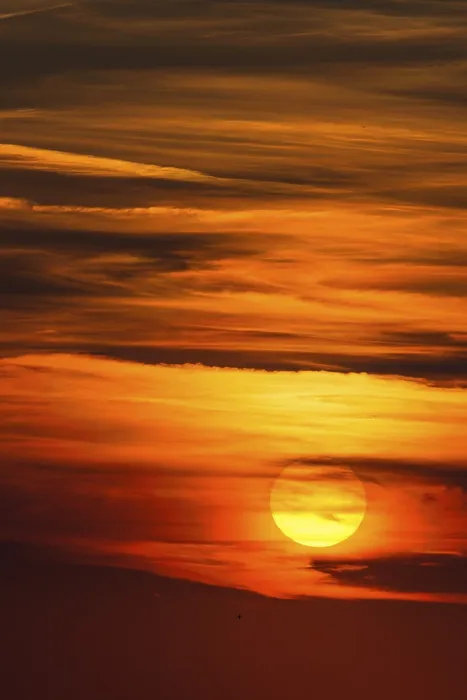 Framed Print : Glowing Sun Print, Sunset over Germany Framed Print : Glowing Sun Print, Sunset over Germany