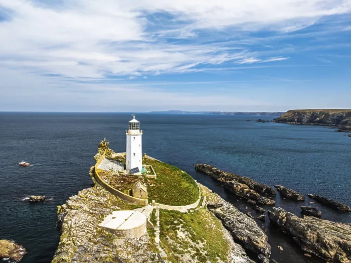 Framed Print : Godrevy Lighthouse Print, Cornwall, England Framed Print : Godrevy Lighthouse Print, Cornwall, England