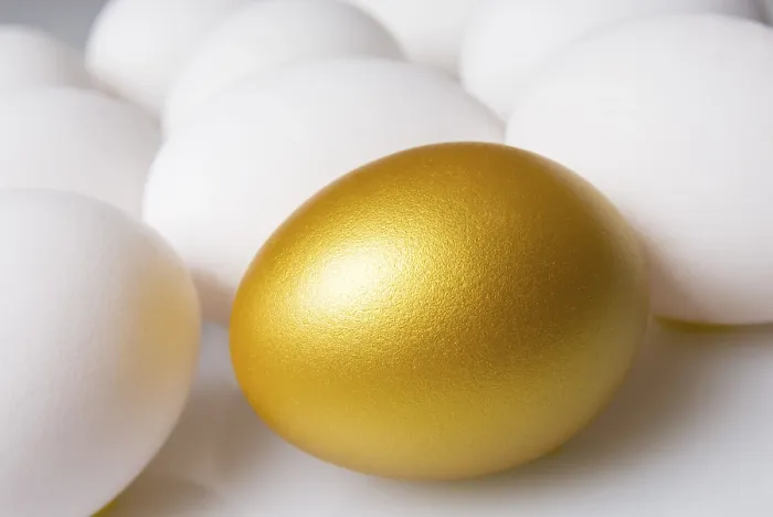 Framed Print : Golden Easter Egg Among White Eggs Print Framed Print : Golden Easter Egg Among White Eggs Print