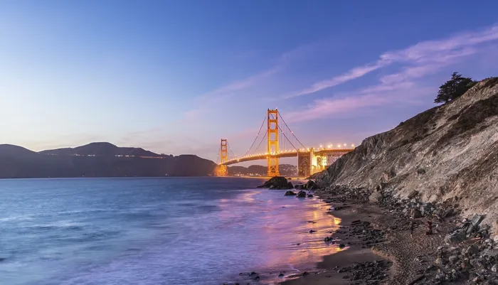Framed Print : Golden Gate Bridge Evening Light Print, San Francisco Framed Print : Golden Gate Bridge Evening Light Print, San Francisco